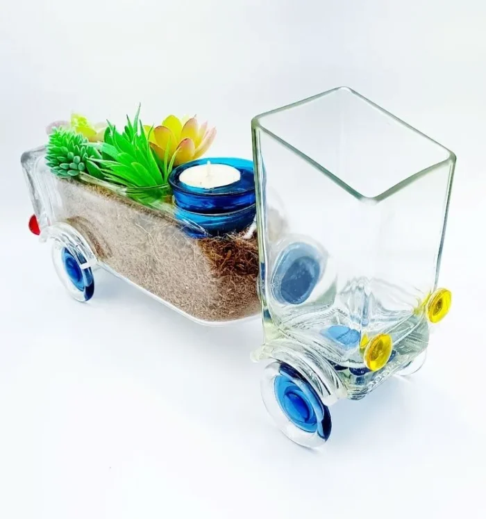 Vintage Golden Bloom Truck Planter