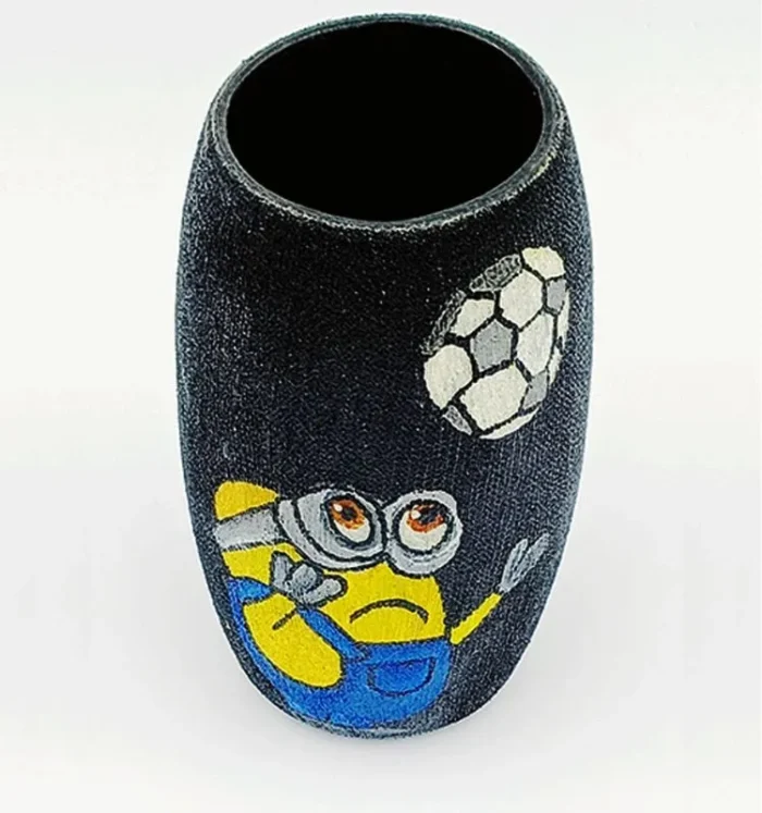 Hand-Painted Football Minion Art - Image 2