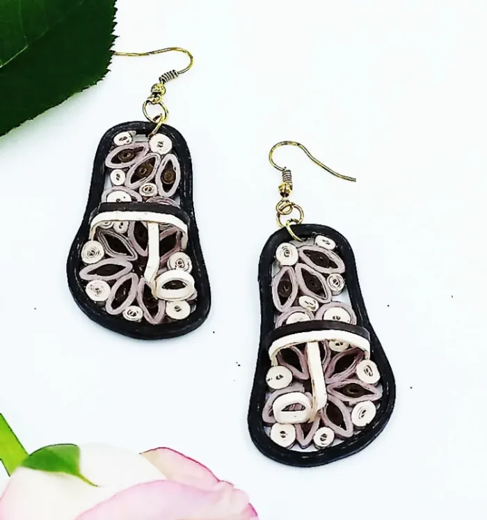 Elegant Kolhapuri Paper Quilling Earrings