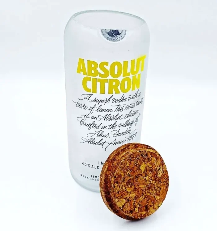 Absolut Citron Bottle Jar – Stylish, Eco-Friendly Decor - Image 2