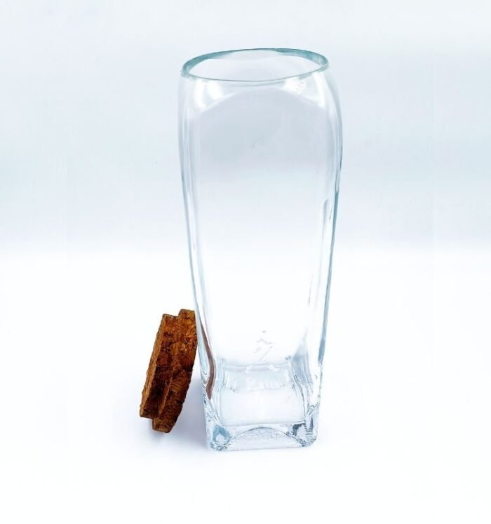 Krystal Kraft Gold Label Glass Jar with Cork Lid | Eco-Friendly - Image 2