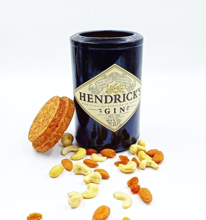 Krystal Kraft Hendrick's Gin-Inspired Glass Jar with Cork Lid - Image 2