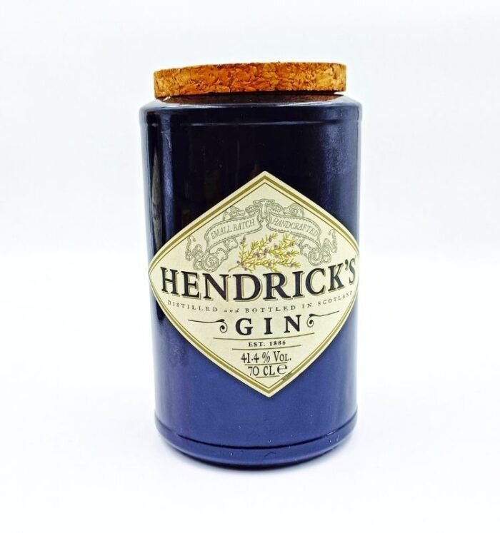 Krystal Kraft Hendrick's Gin-Inspired Glass Jar with Cork Lid - Image 3