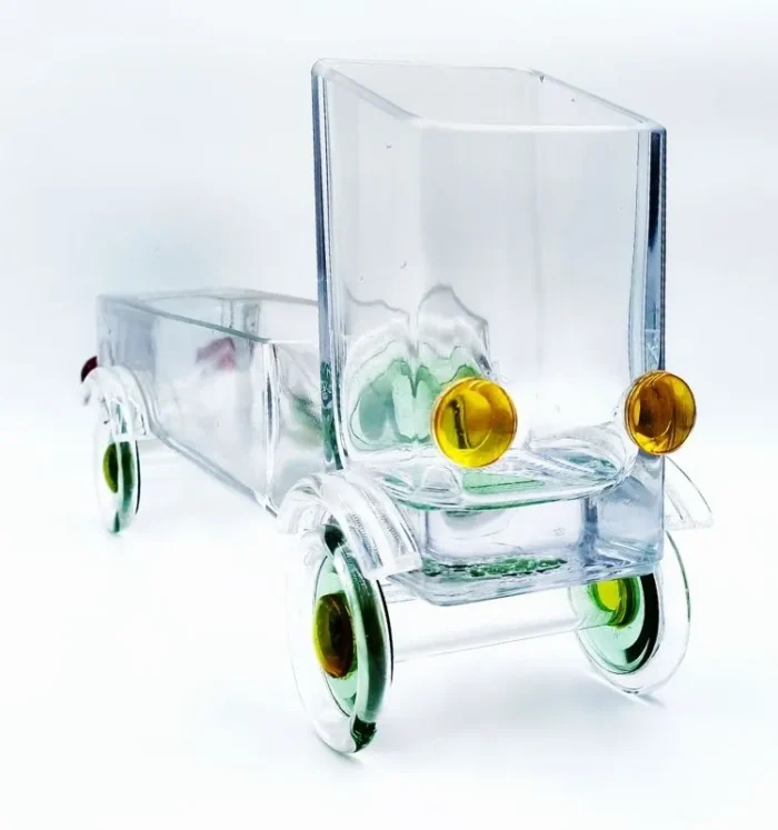 Upcycled Glass Bottle Truck – Eco-Friendly Snack Server & Décor - Image 2