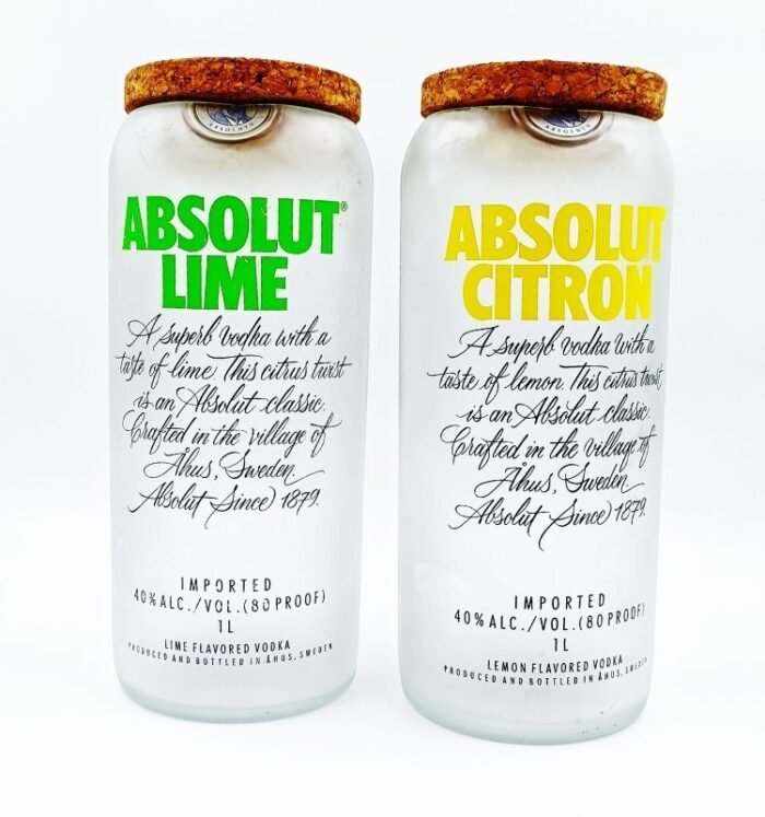 Absolut Lime & Citron Jars – Sustainable Glass Decor - Image 3