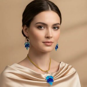Lightweight colorful handmade glass earrings for daily wear.