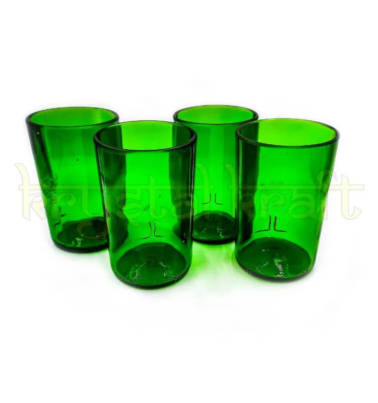Sustainable handmade Tanqueray bottle glasses for home décor