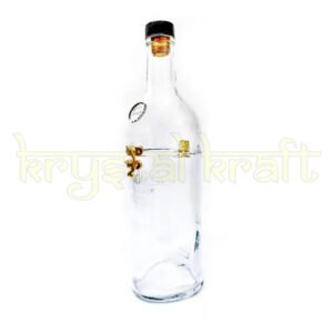 Recycled Glenfiddich bottle jar with lid for stylish storage